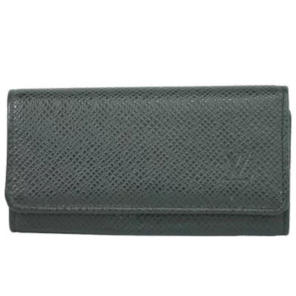 Louis Vuitton LV Multicles Wallet Taiga Leather Key Case Ardoise Green Gray